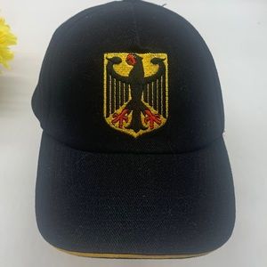 Deutschland Black Baseball Hat. HT2925A